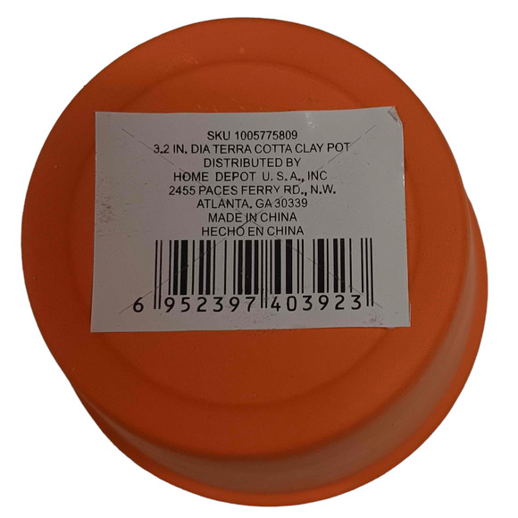 18-PK Mini Terracotta Pots for Succulents, Small 3.2" Clay Flower Pot Planters - Picture 5 of 6